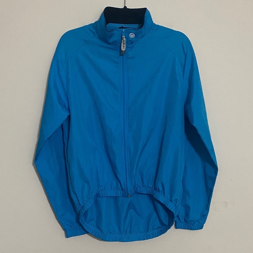 Canari Jacket Softshell Windbreaker Cycling Bicycle Blue High Vis Men L outdoor